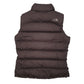 Womens Grey The North Face Nuptse Vest Gilet Bodywarmer  Coat