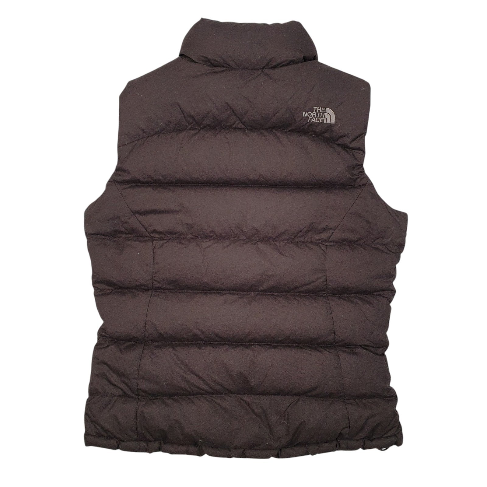 Womens Grey The North Face Nuptse Vest Gilet Bodywarmer  Coat