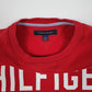 Mens Red Tommy Hilfiger  Crewneck Jumper
