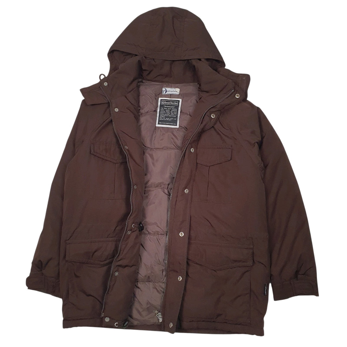 Mens Brown Sergio Tacchini Vintage  Coat