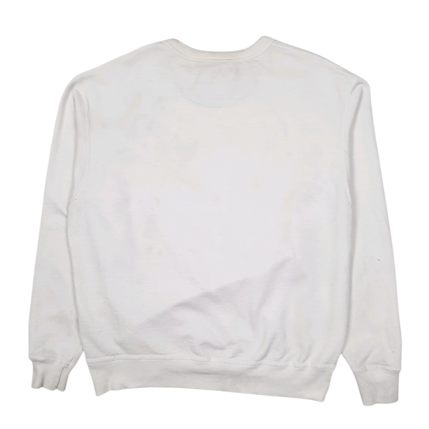 Mens White Champion  Crewneck Jumper
