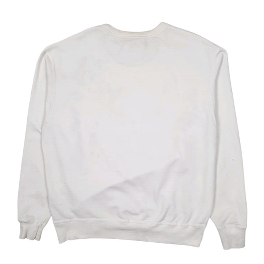 Mens White Champion  Crewneck Jumper