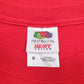 Mens Red Fruit Of The Loom Land Of The Free America  T Shirt