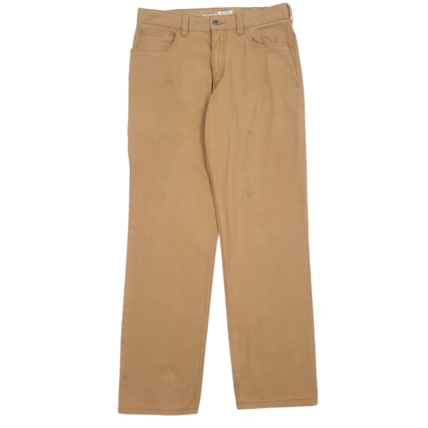 Mens Brown Carhartt BN517-M Workwear Carpenter Trousers