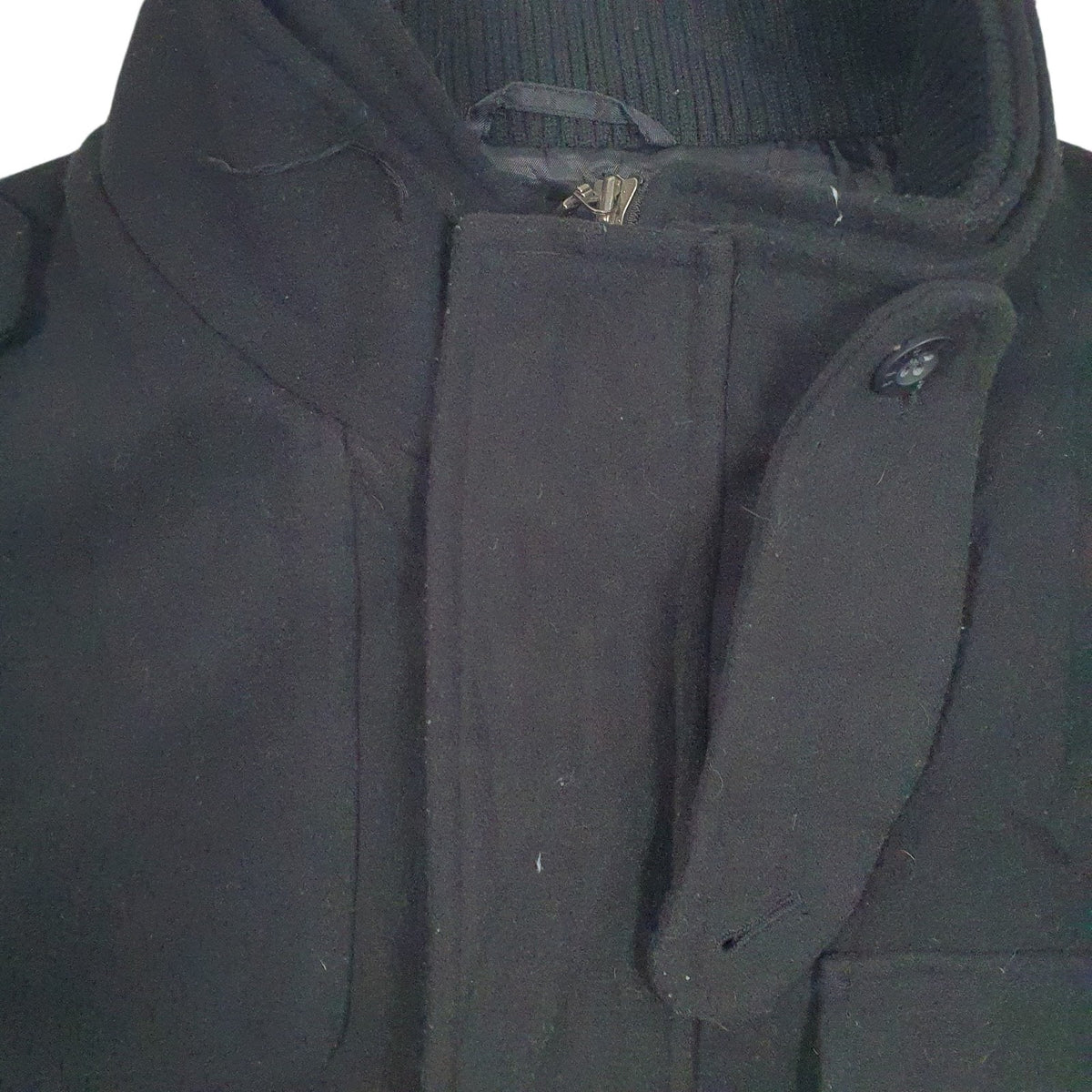 Mens Black Levis   Coat
