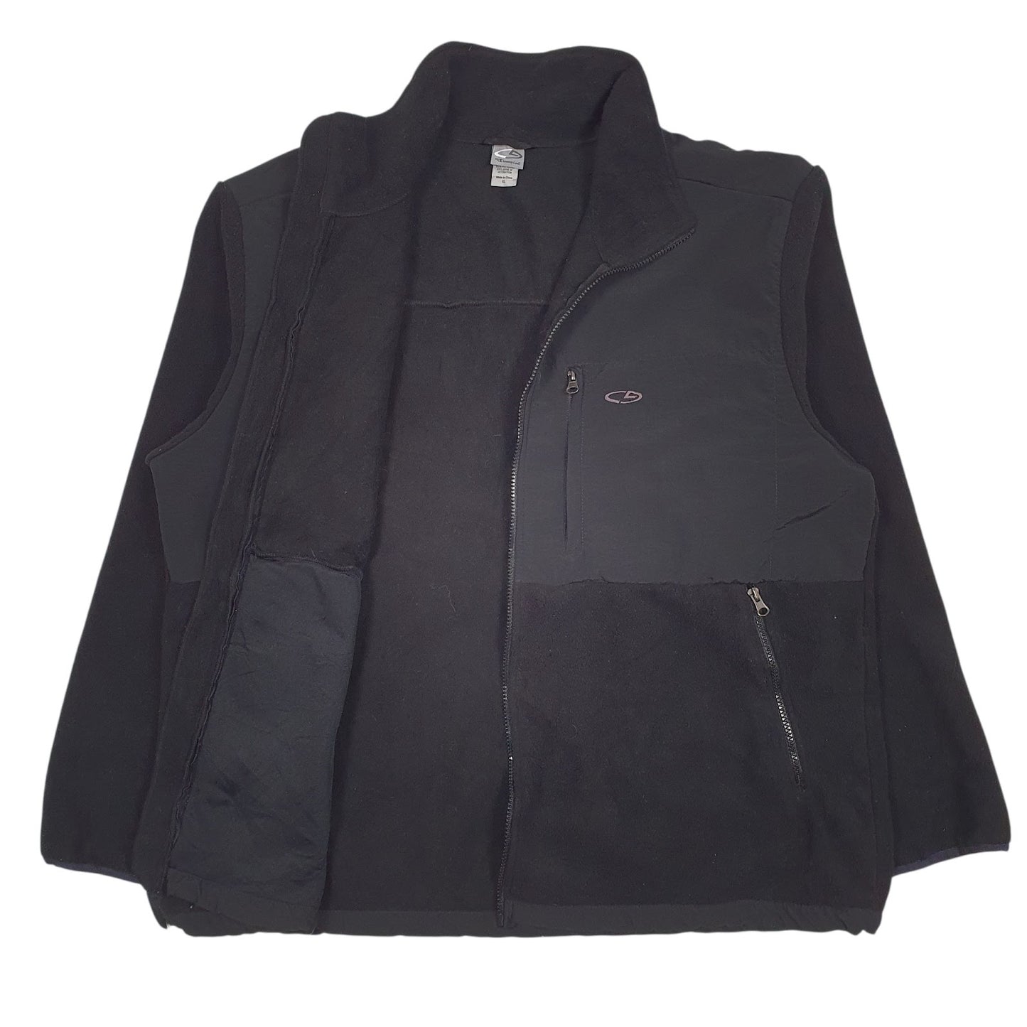 Mens Black Champion  Full Zip Jumper
