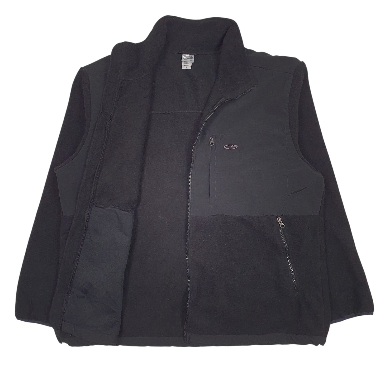 Mens Black Champion  Full Zip Jumper