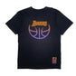 Mens Black Adidas LA Lakers NBA Basketball Short Sleeve T Shirt
