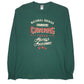 Mens Green Fruit Of The Loom  Long Sleeve T Shirt