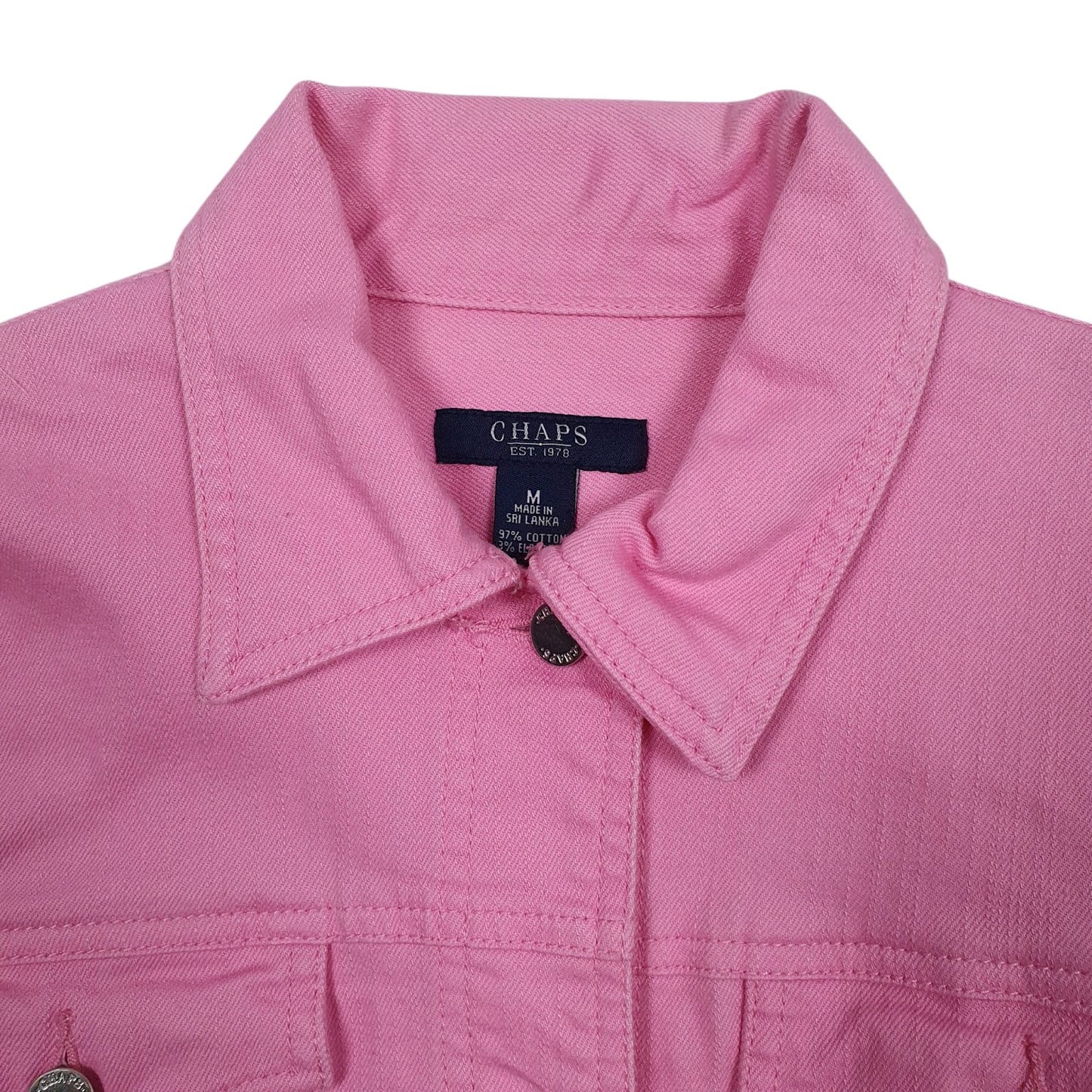 Womens Pink Chaps Type 3 Trucker  Coat