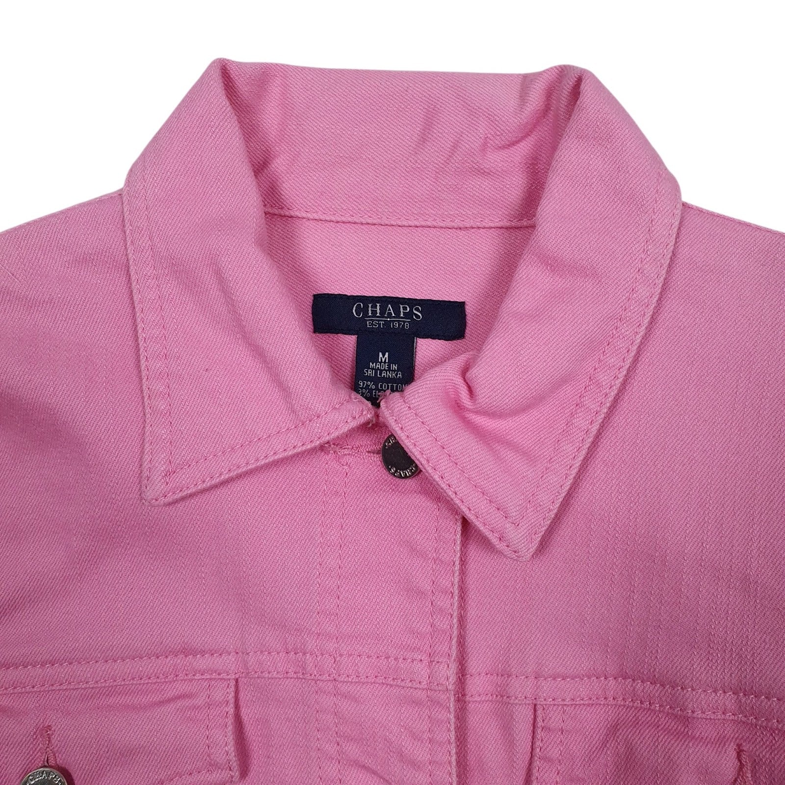 Womens Pink Chaps Type 3 Trucker  Coat