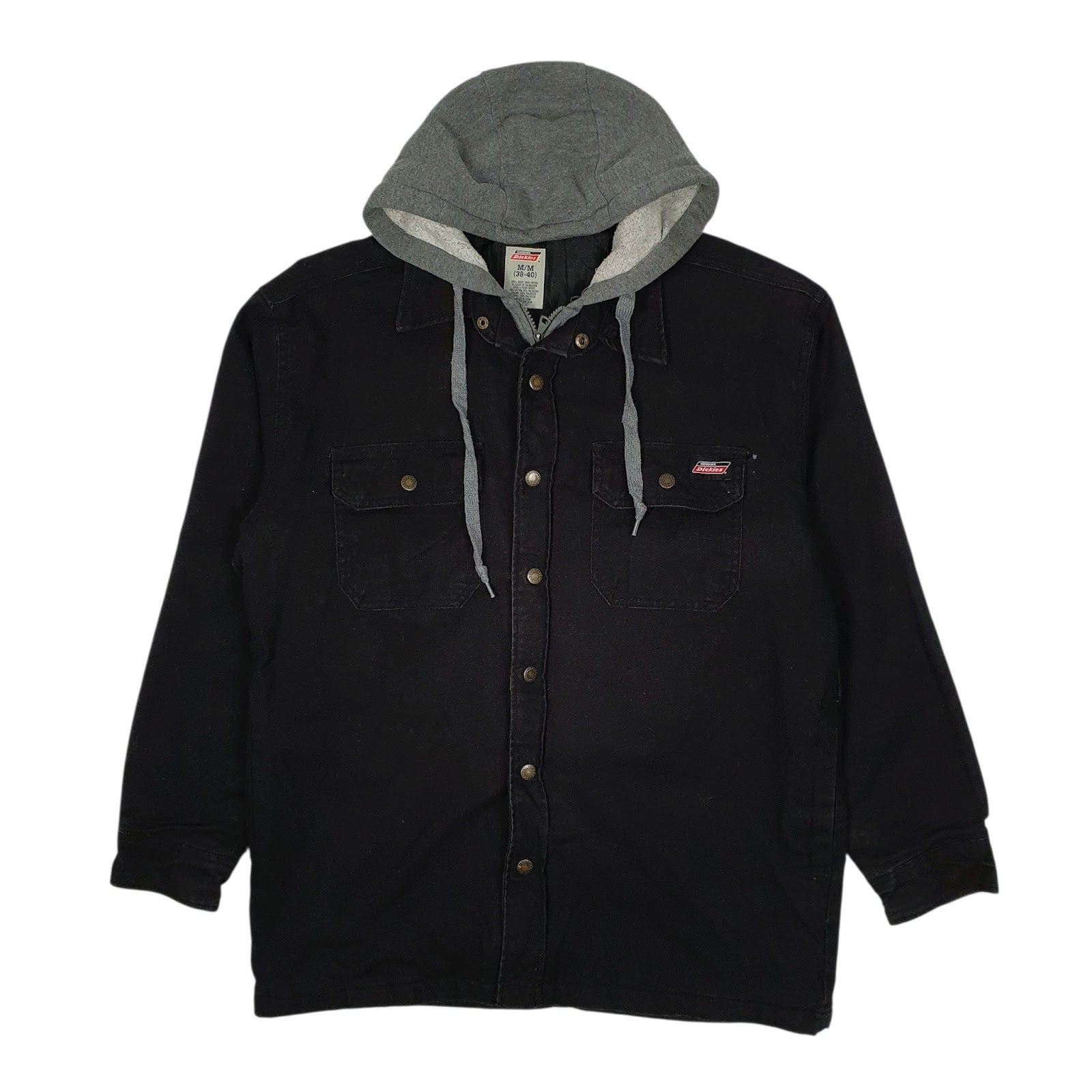 Mens Black Dickies Chore Hoodie  Coat