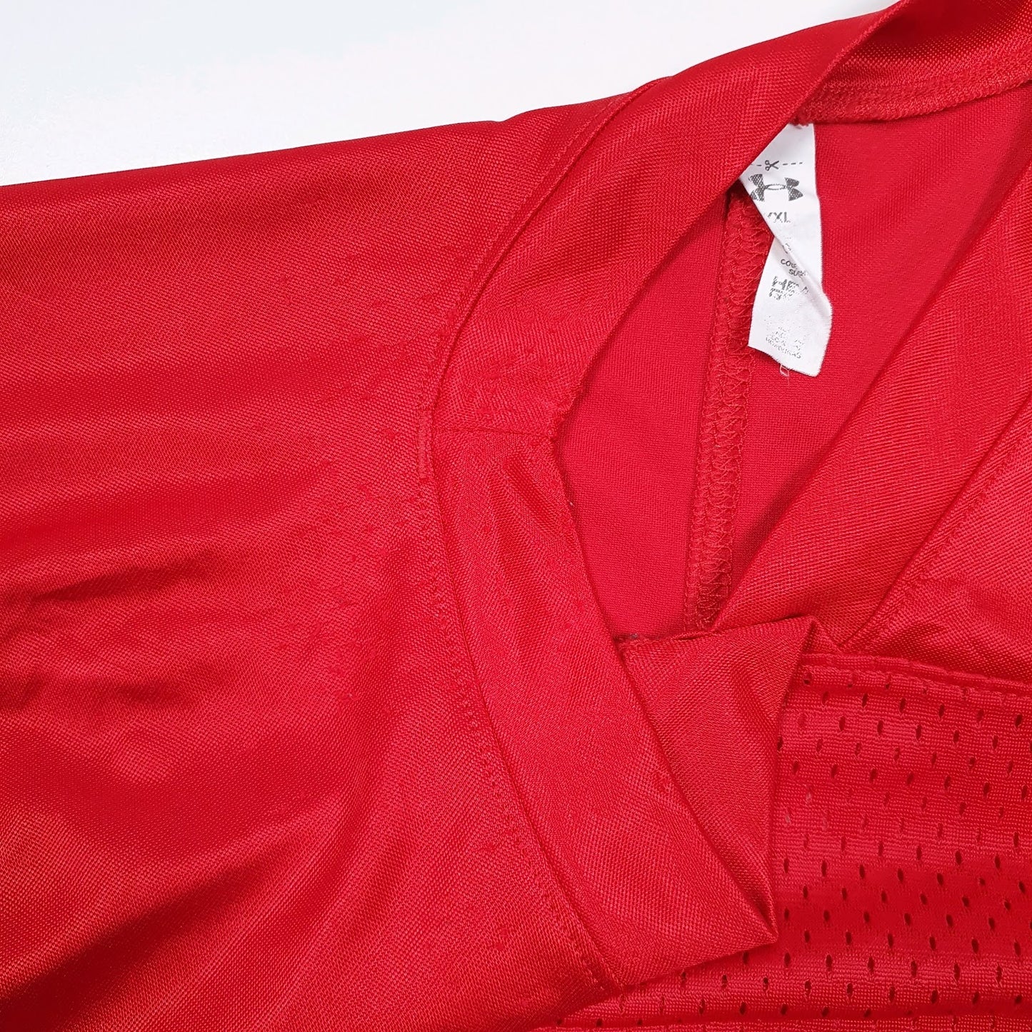 Mens Red Underarmour American Football Jersey  T Shirt