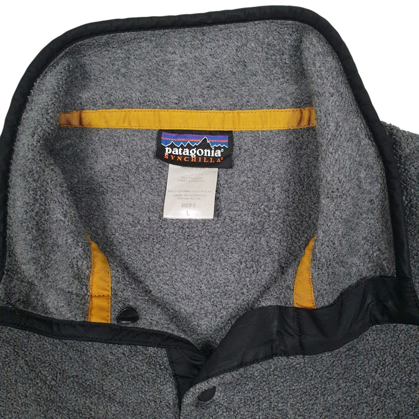 Mens Grey Patagonia Synchilla Quarter Zip Jumper