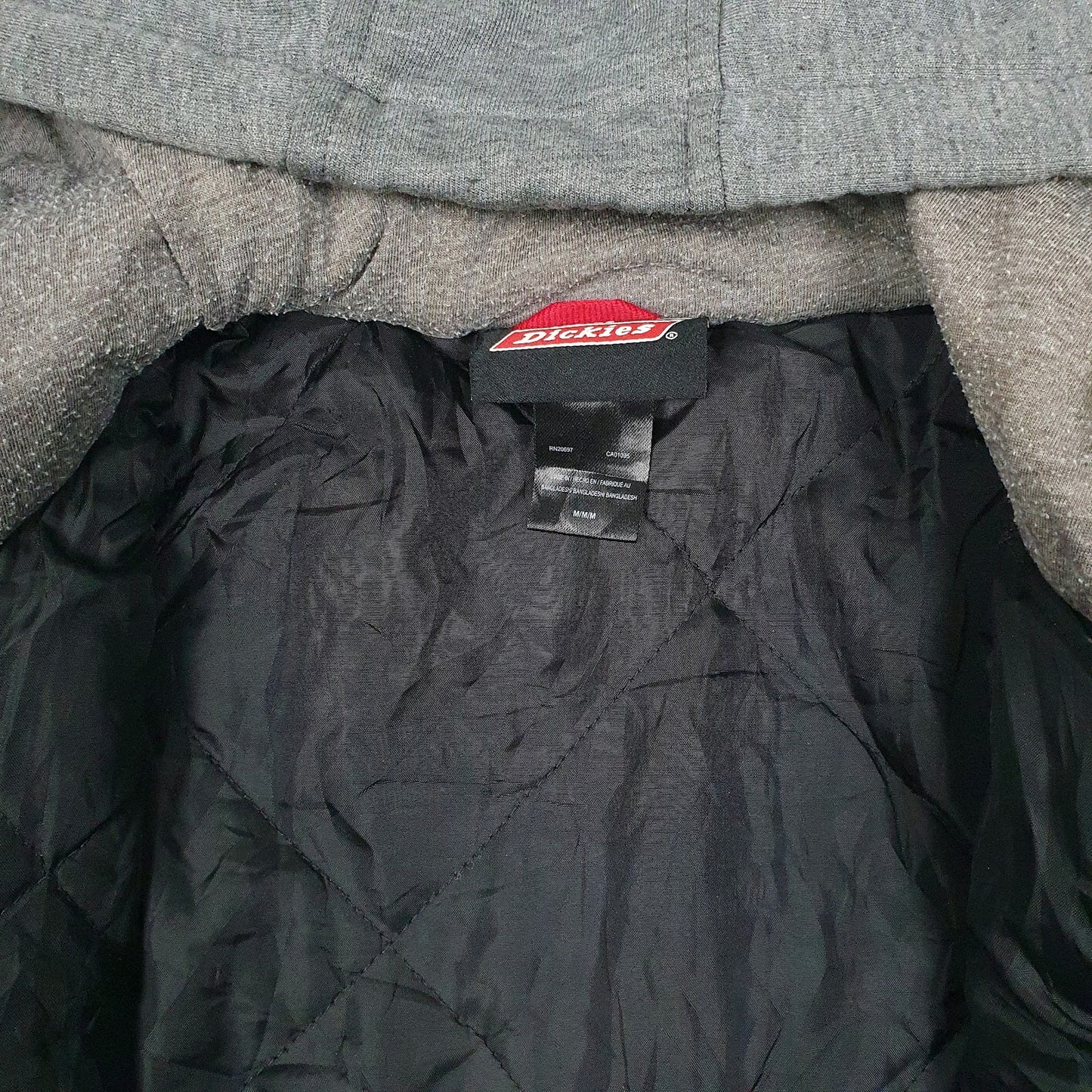 Mens Black Dickies Chore Hoodie  Coat