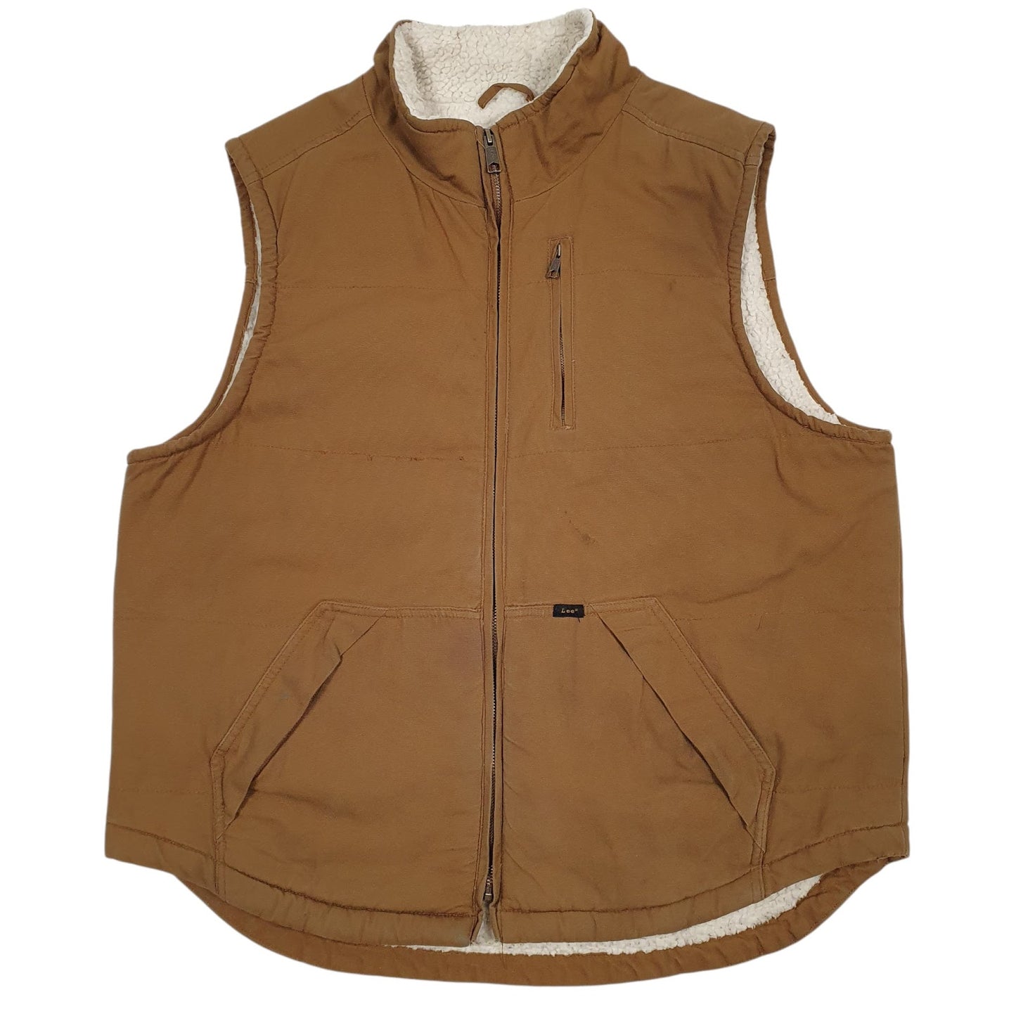 Mens Brown Lee Workwear Shepa Lined  Coat