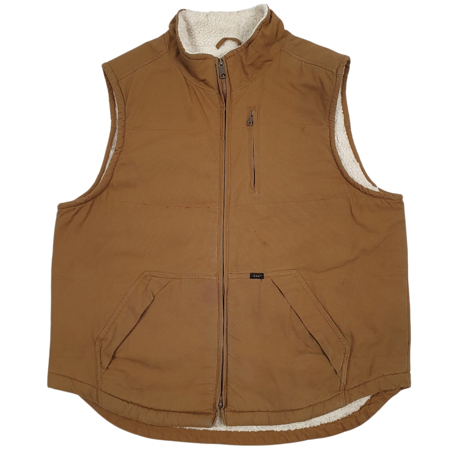 Mens Brown Lee Workwear Shepa Lined  Coat