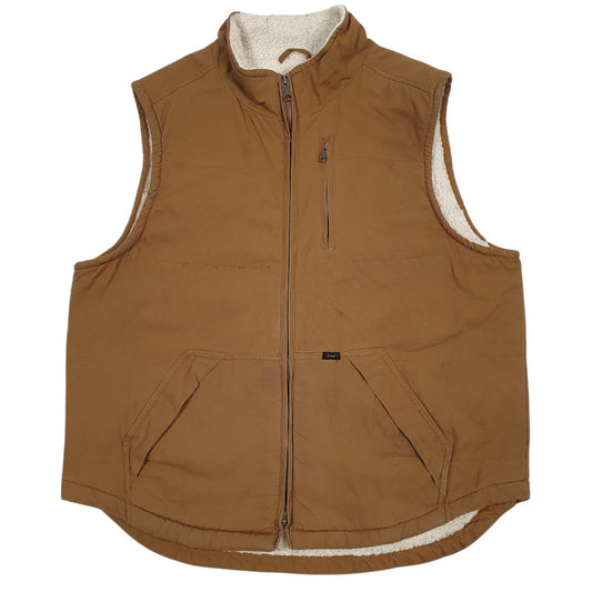 Mens Brown Lee Workwear Shepa Lined  Coat