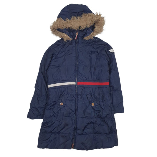 Womens Navy Tommy Hilfiger  Full Zip Coat