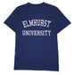 Mens Navy Unbranded Elmhurst University Short Sleeve T Shirt