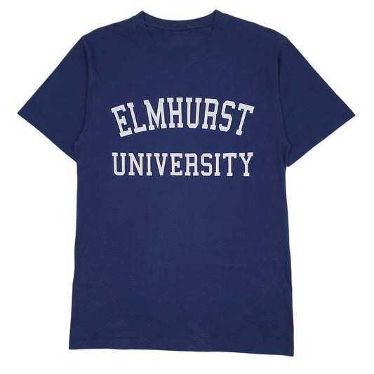 Mens Navy Unbranded Elmhurst University Short Sleeve T Shirt