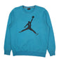 Mens Blue Nike Air Jordan Basketball Crewneck Jumper