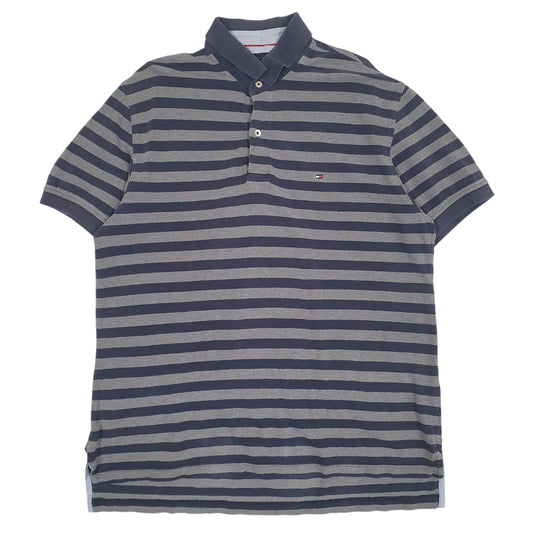 Mens Grey Tommy Hilfiger  Short Sleeve Polo Shirt