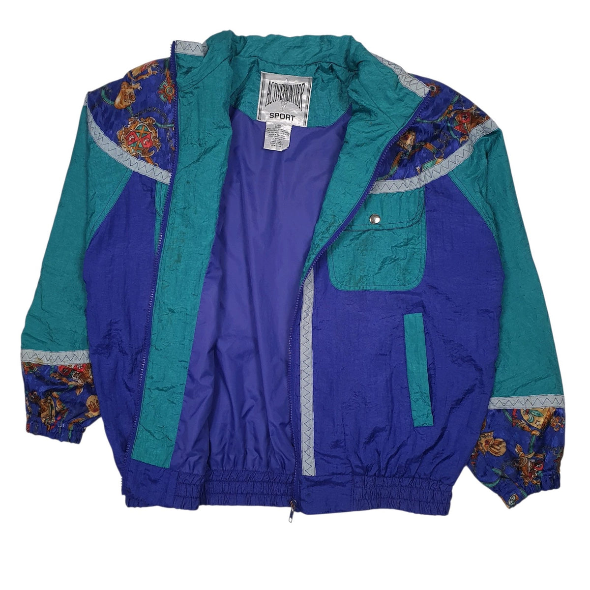 Mens Purple Active Frontier Vintage 90s  Coat