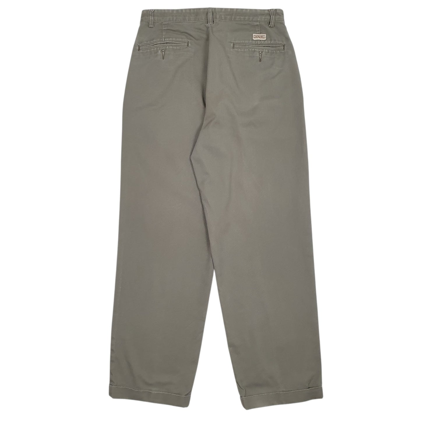 Mens Grey Polo Ralph Lauren Pleated  Trousers