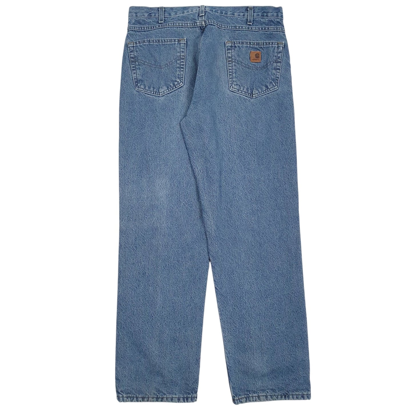 Mens Blue Carhartt Flannel Lined  Jeans