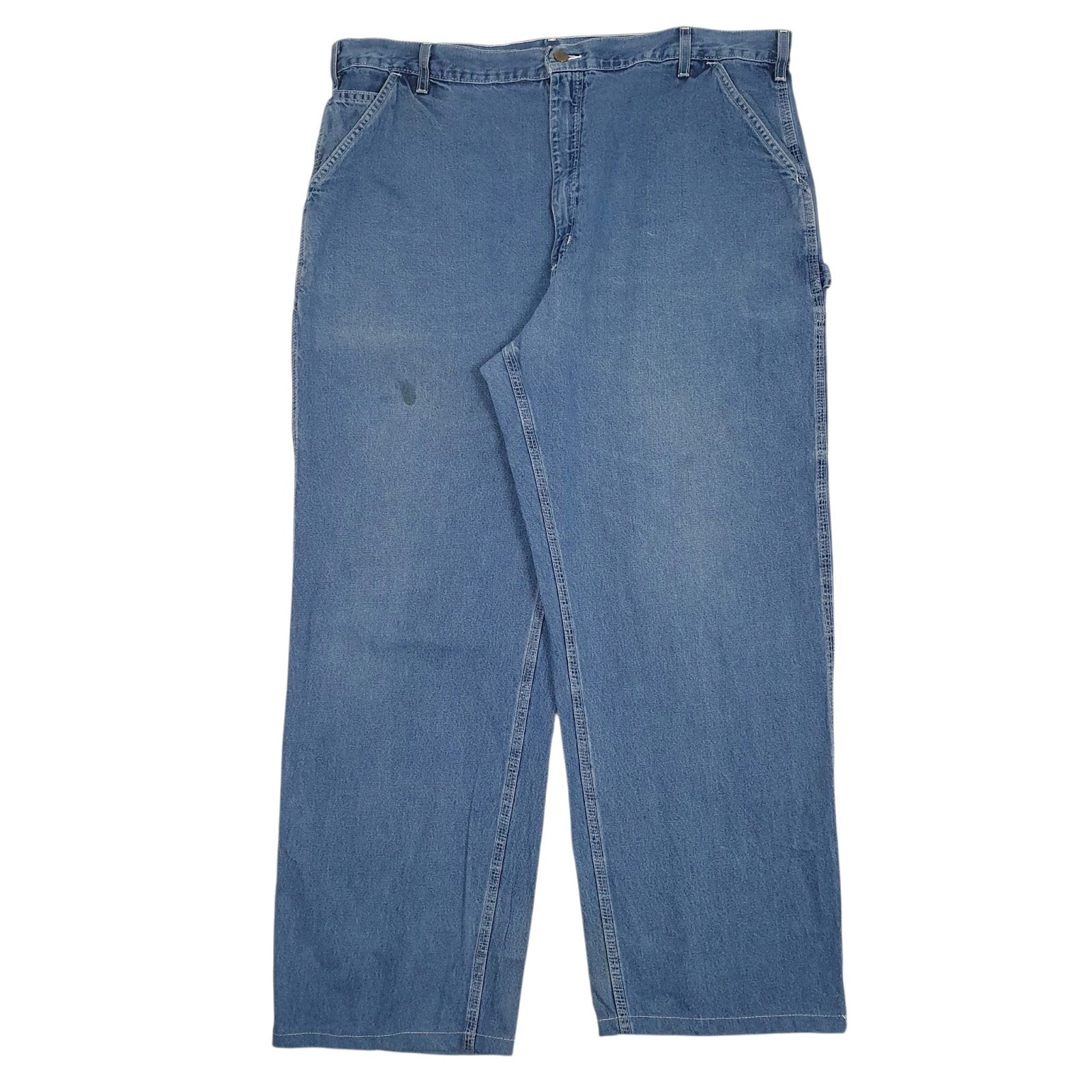 Mens Blue Carhartt Workwear B13 DST Carpenter JeansW42 L30