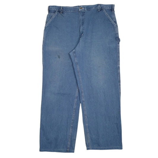 Mens Blue Carhartt Workwear B13 DST Carpenter JeansW42 L30