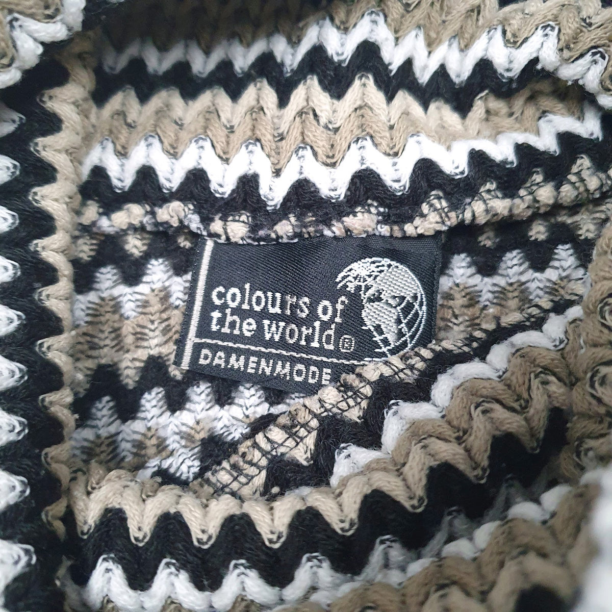 Womens Brown Colours Of The World  Turtle Neck Jumper