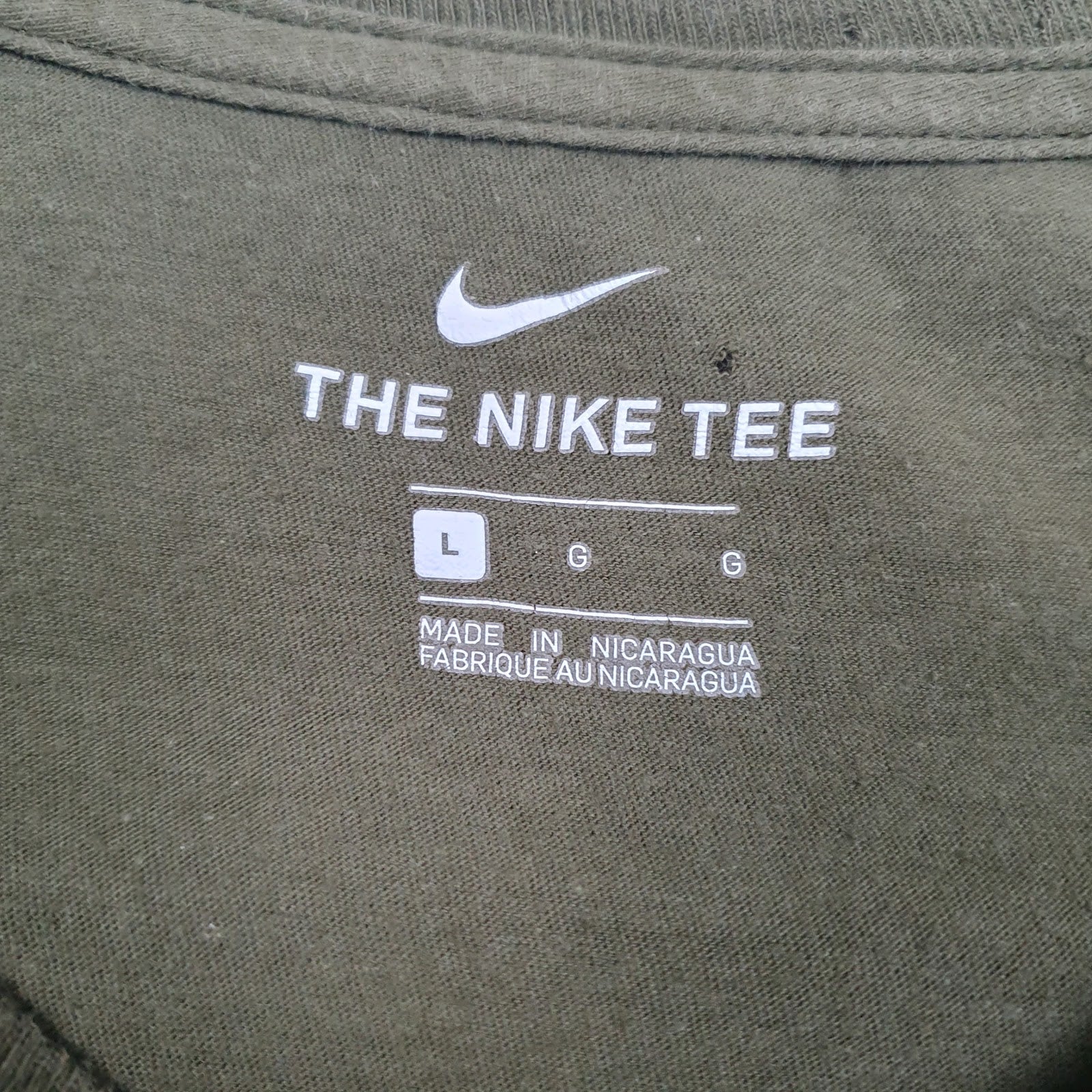Mens Green Nike   T Shirt