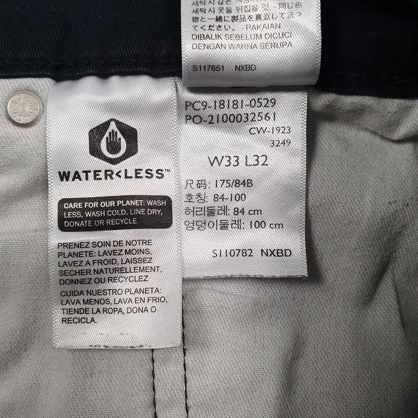 Mens Black Levis   Trousers