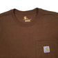 Mens Brown Carhartt   T Shirt