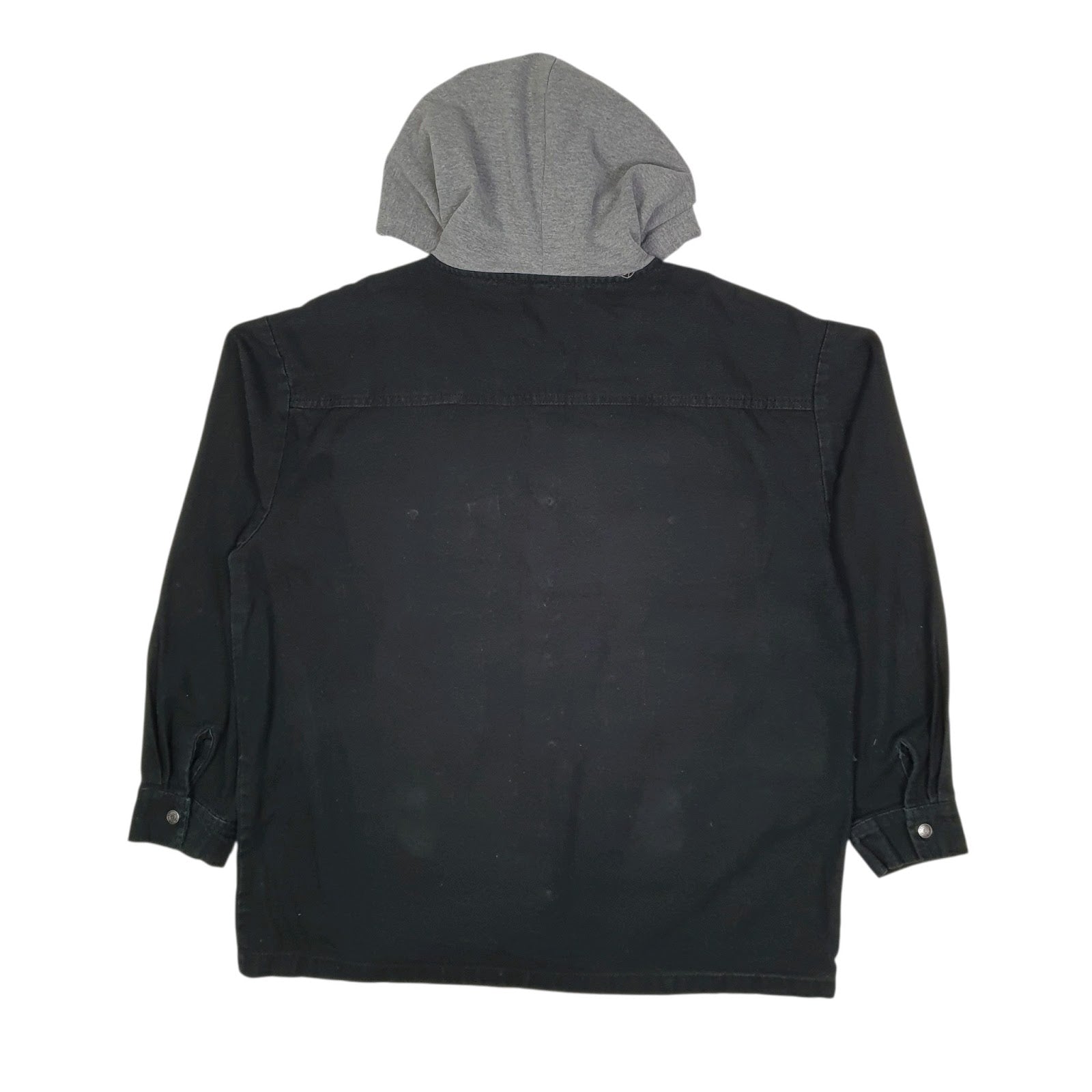 Mens Black Wrangler Hoodie Windbreaker Chore  Coat