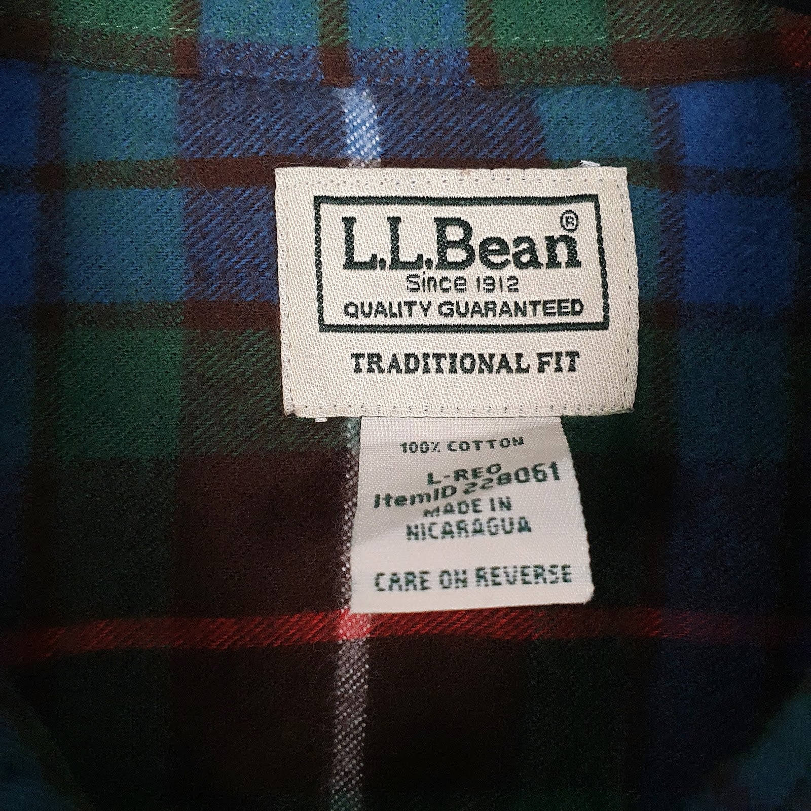 Mens Blue L.L.Bean   Shirt