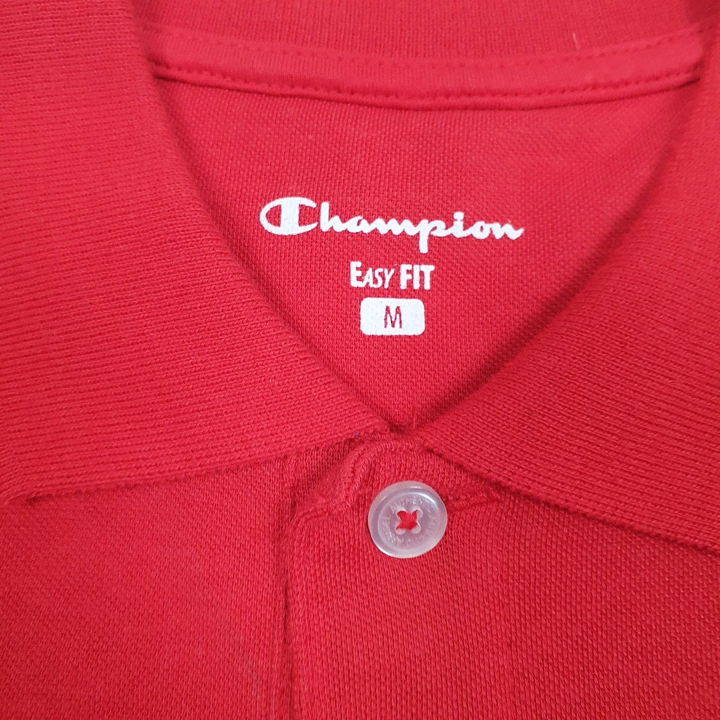 Mens Red Champion   Polo Shirt