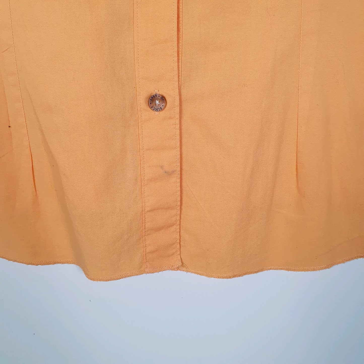 Womens Orange Outdoor Casual Khaki   Shirt