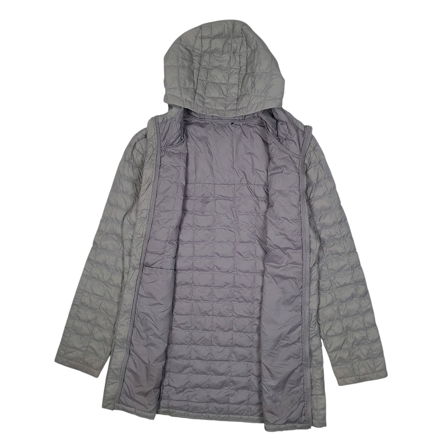 Womens Grey The North Face Thermoball Longline Trench  Coat
