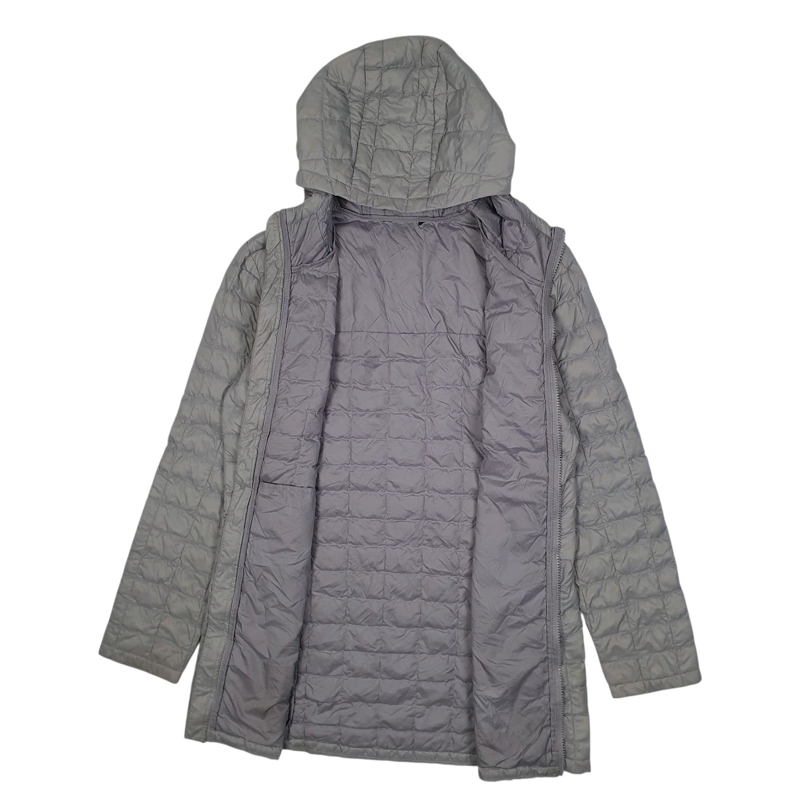 Womens Grey The North Face Thermoball Longline Trench  Coat