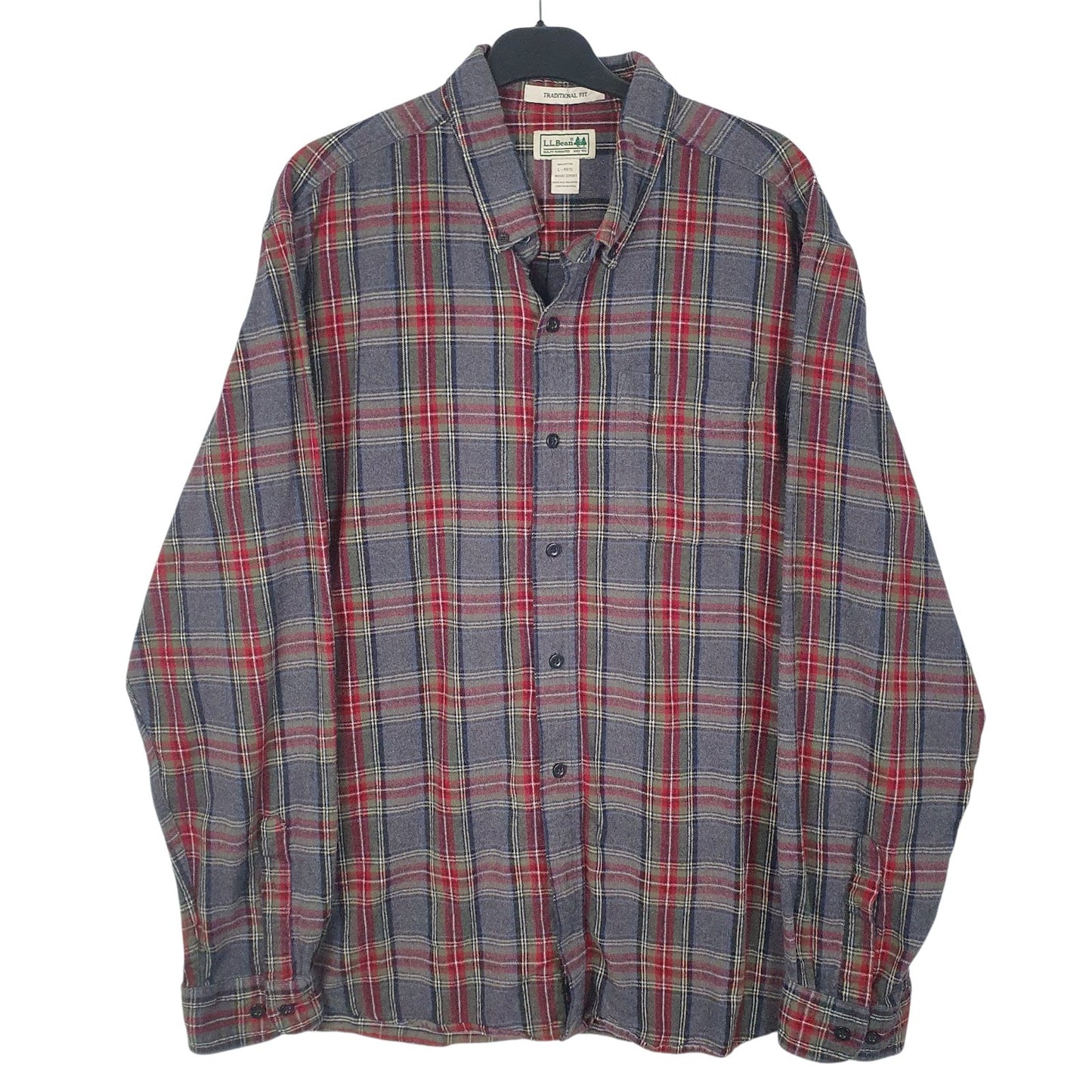 Mens Grey L.L.Bean  Long Sleeve Shirt