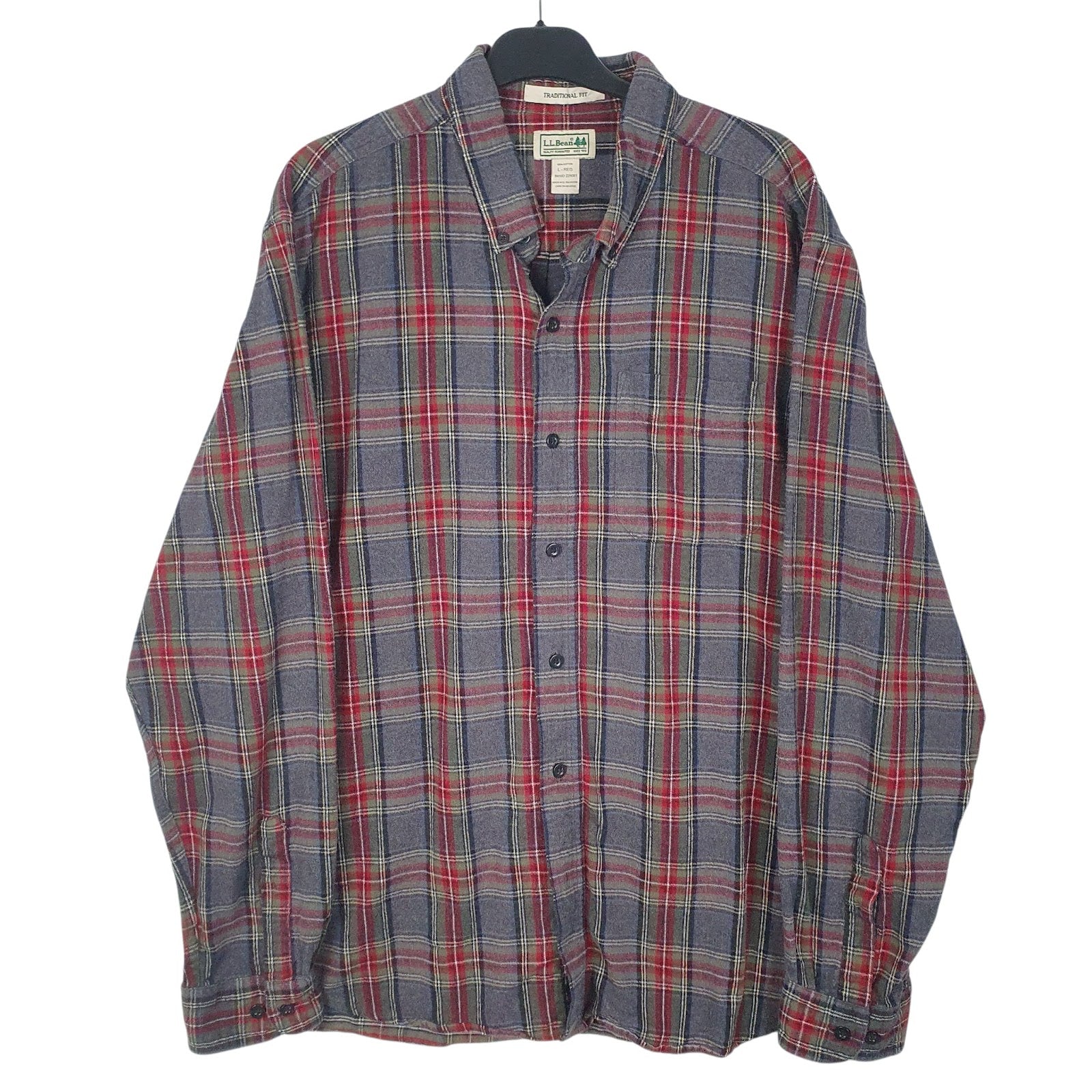 Mens Grey L.L.Bean  Long Sleeve Shirt