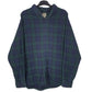Mens Navy L.L.Bean Flannel Long Sleeve Shirt