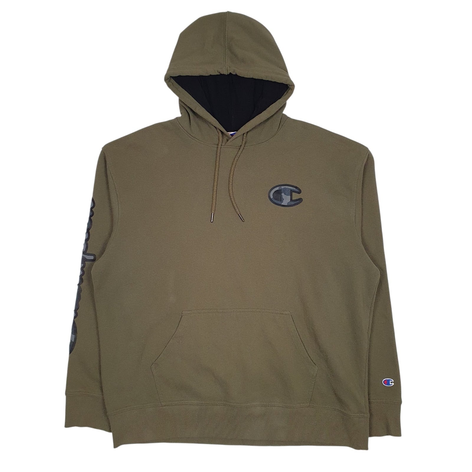 Mens Green Champion  Hoodie Jumper
