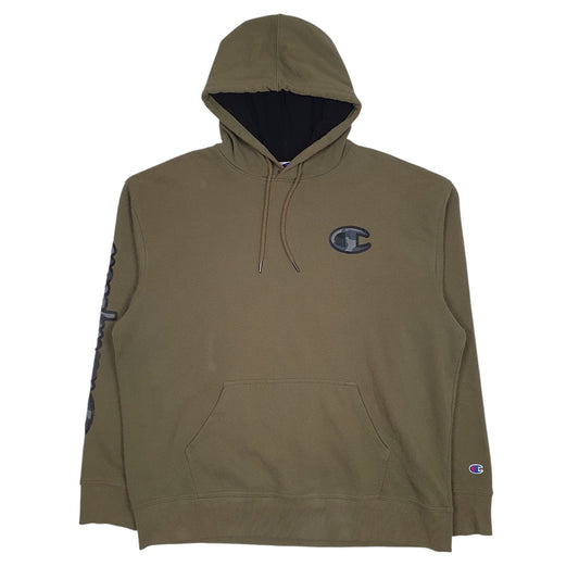 Mens Green Champion  Hoodie Jumper
