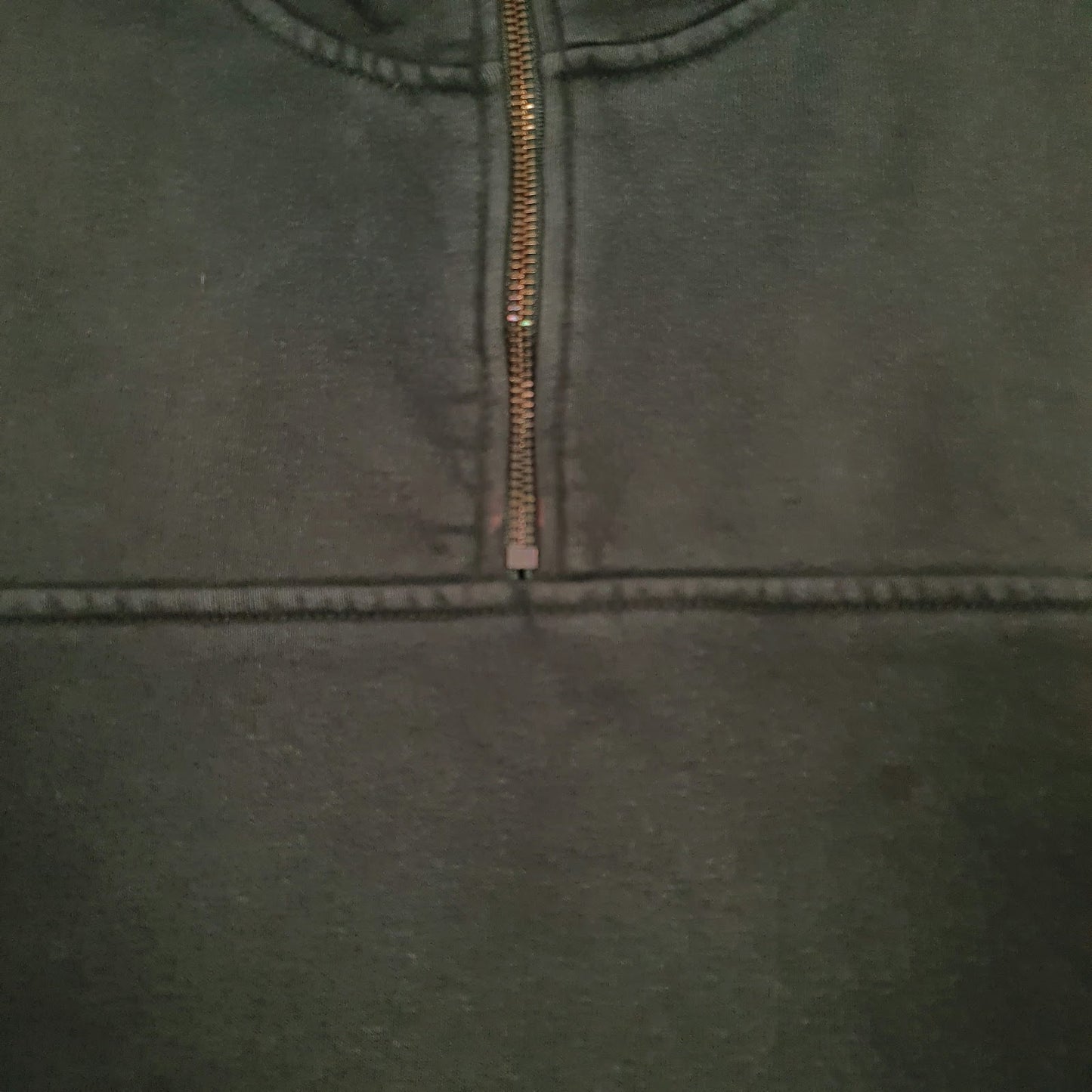 Mens Green Carhartt Vintage Quarter Zip Jumper