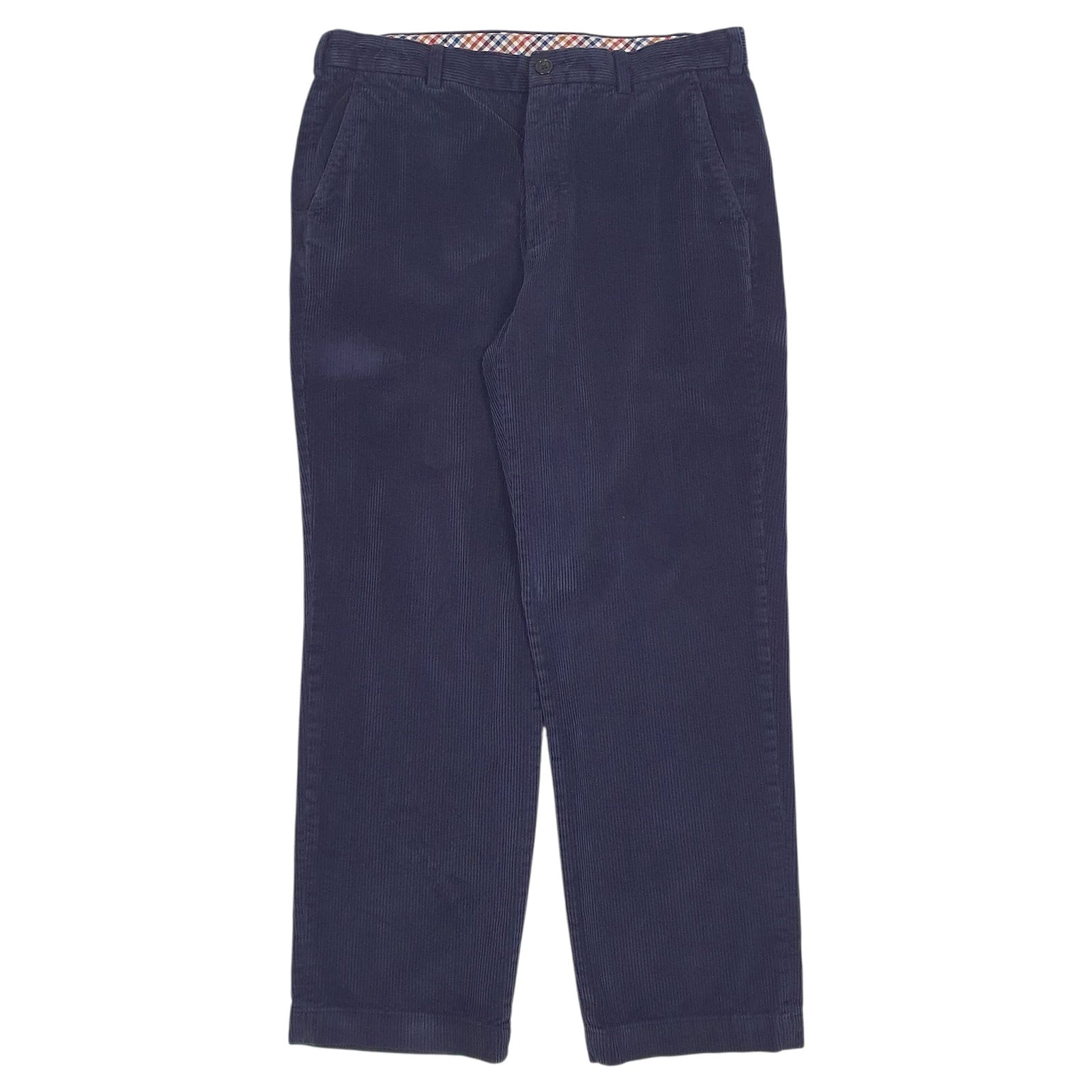 Mens Navy Brooks Brothers 346 Corduroy Trousers