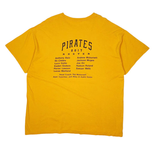 Mens Yellow Unbranded Pirates  T Shirt
